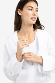 YAYA Blouse met ballonzoom en diepe V-hals