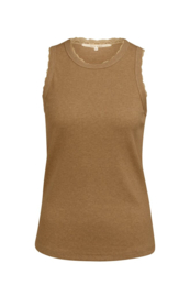 YAYA Singlet met fijne kanten afwerking