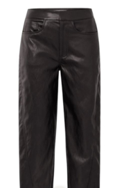 YAYA Broek van faux leather met siernaden