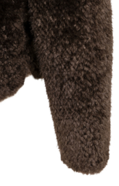 YAYA Oversized korte jas van imitatiebont