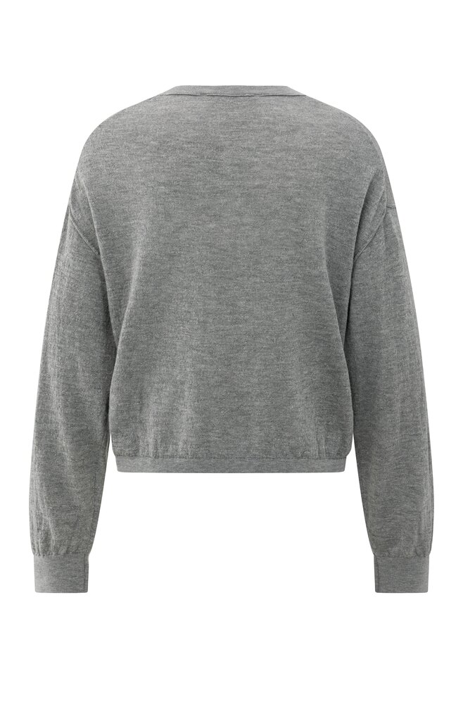 YAYA Sweater met lichte textuur en ronde hals