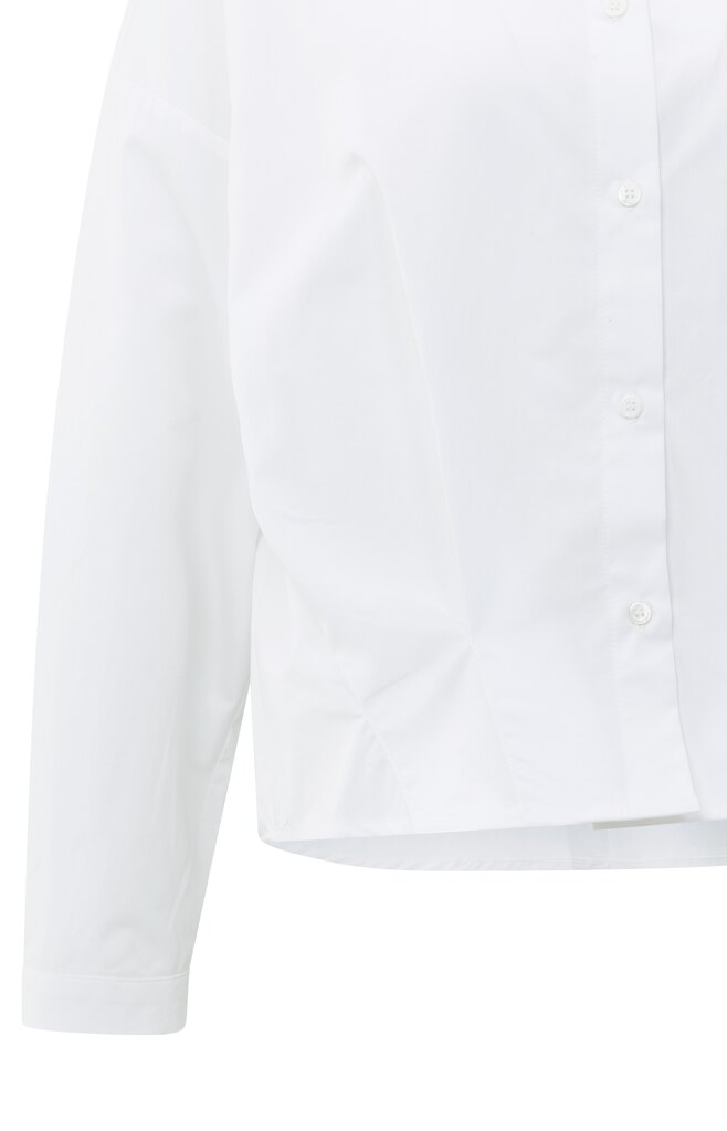 YAYA Poplin blouse met stiksels voor