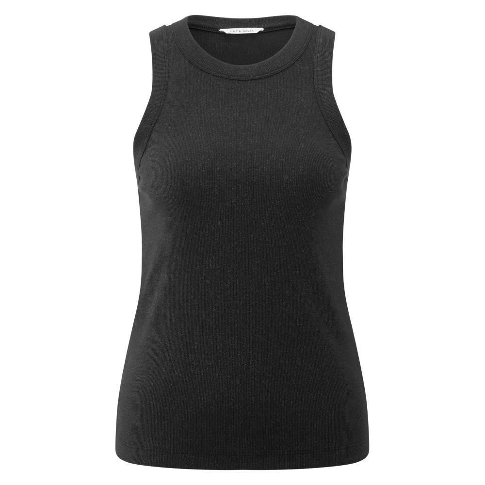 YAYA Rib Top met metallic glitter