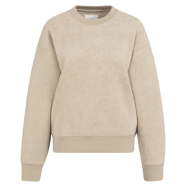 YAYA Sweater van stevige stof met gewassen effect