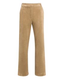YAYA Suede broek met wijde pijpen