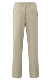 YAYA Wide leg broek met contrast band