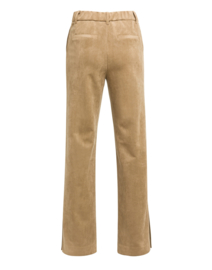 YAYA Suede broek met wijde pijpen