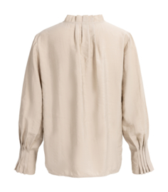 YAYA Blouse met geplooide kraag en manchetten