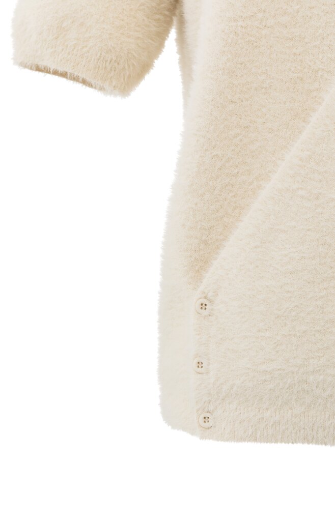 YAYA Fluffy trui met overslag