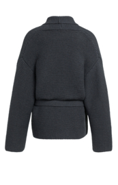 YAYA Overslag vest met lange mouwen