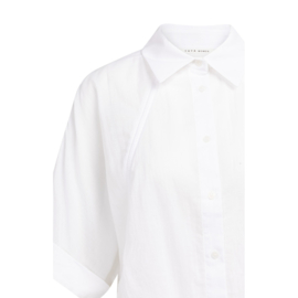 YAYA Vleermuismouw blouse met gevlochten detail