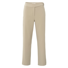 YAYA Hoge rechte pantalon met ceintuur detail