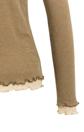 YAYA Top met lange mouwen en dubbellaags effect