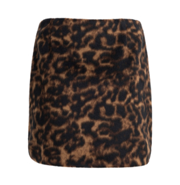 YAYA Zacht geweven minirok met luipaardprint