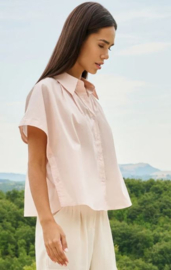 YAYA Mouwloze blouse met knoopjes