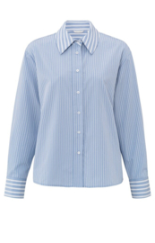 YAYA Gestreepte mix blouse