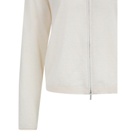 YAYA Gebreid vest met hoge hals en ritssluiting