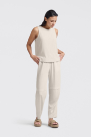 YAYA Loose fit broek met naad details