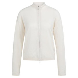 YAYA Gebreid vest met hoge hals en ritssluiting