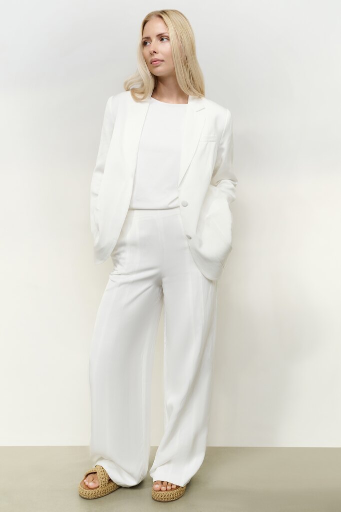 YAYA High-waist pantalon met wijde pijpen