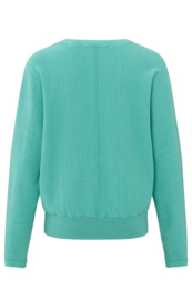 YAYA V-Hals trui van sweat stof met lange mouw