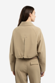 YAYA Kort oversized jasje met ribboord en verstelbaar koord