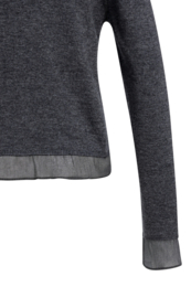 YAYA Vest met geweven details