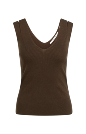 YAYA Geribd tanktop met schouderslit