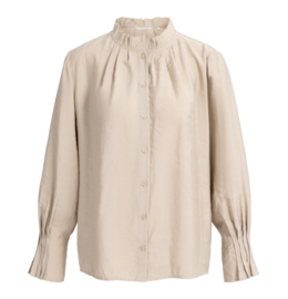 YAYA Blouse met geplooide kraag en manchetten