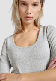 YAYA Rib T-shirt met ronde hals