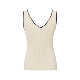YAYA Rib  Tanktop met detail