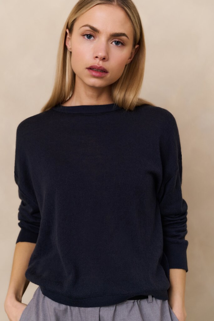 YAYA Sweater met lichte textuur en ronde hals