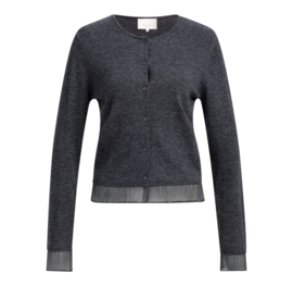 YAYA Vest met geweven details
