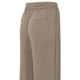 YAYA Broek met wijde pijpen en elastieken band