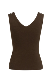 YAYA Geribd tanktop met schouderslit