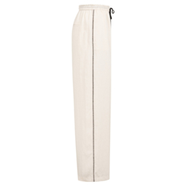YAYA Wide leg broek met contrast