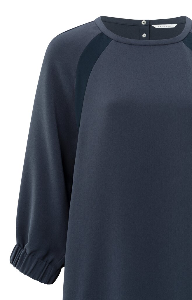 YAYA Jurk met raglan mouw en details met elastiek