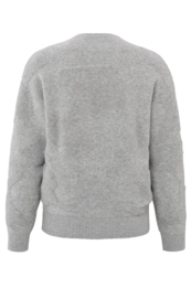 YAYA V hals trui met texture