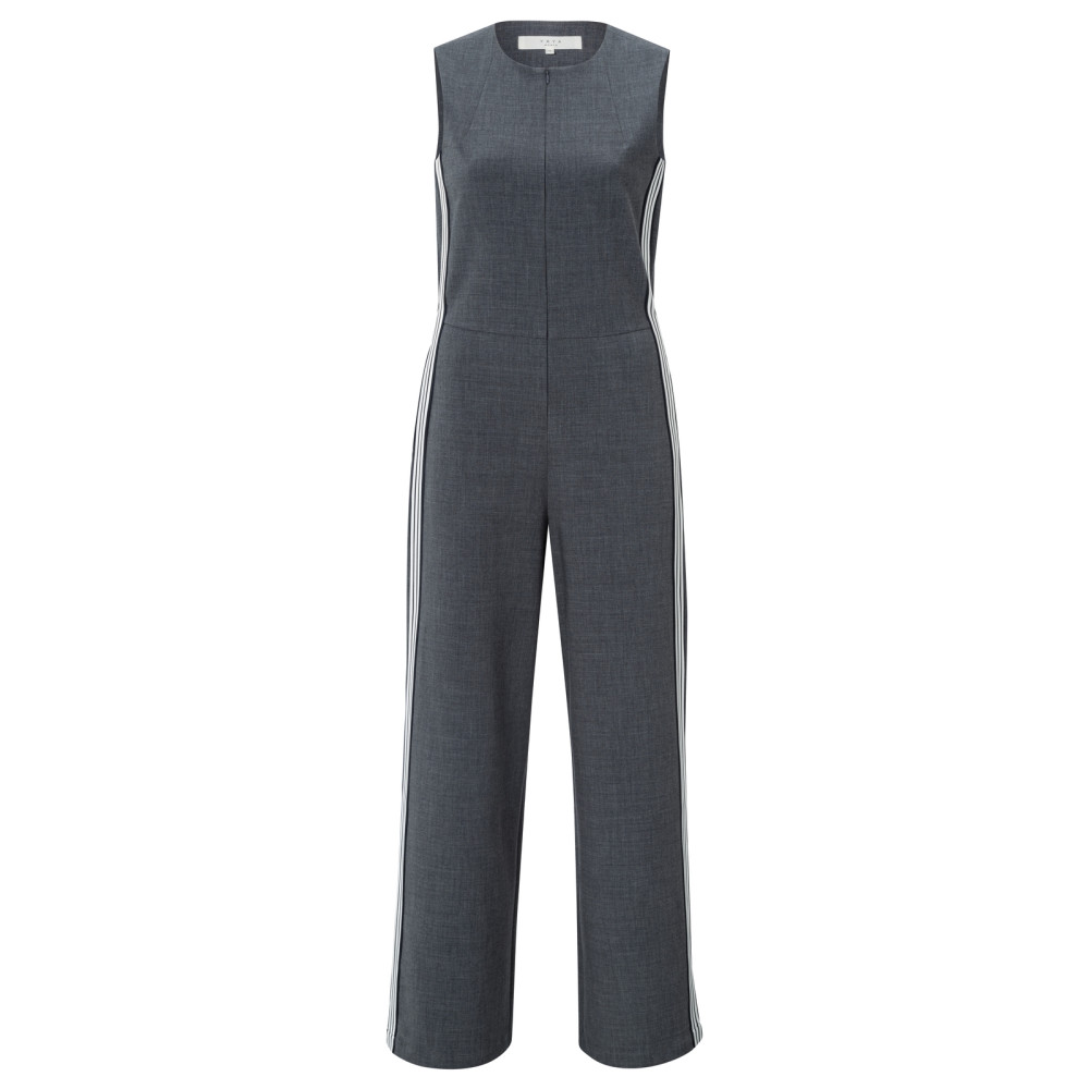 YAYA Wide leg mouwloos jumpsuit met band
