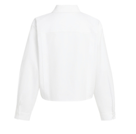 YAYA Poplin blouse met knoopdetails
