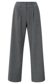 YAYA Broek met wijde pijpen en achterkant van jersey