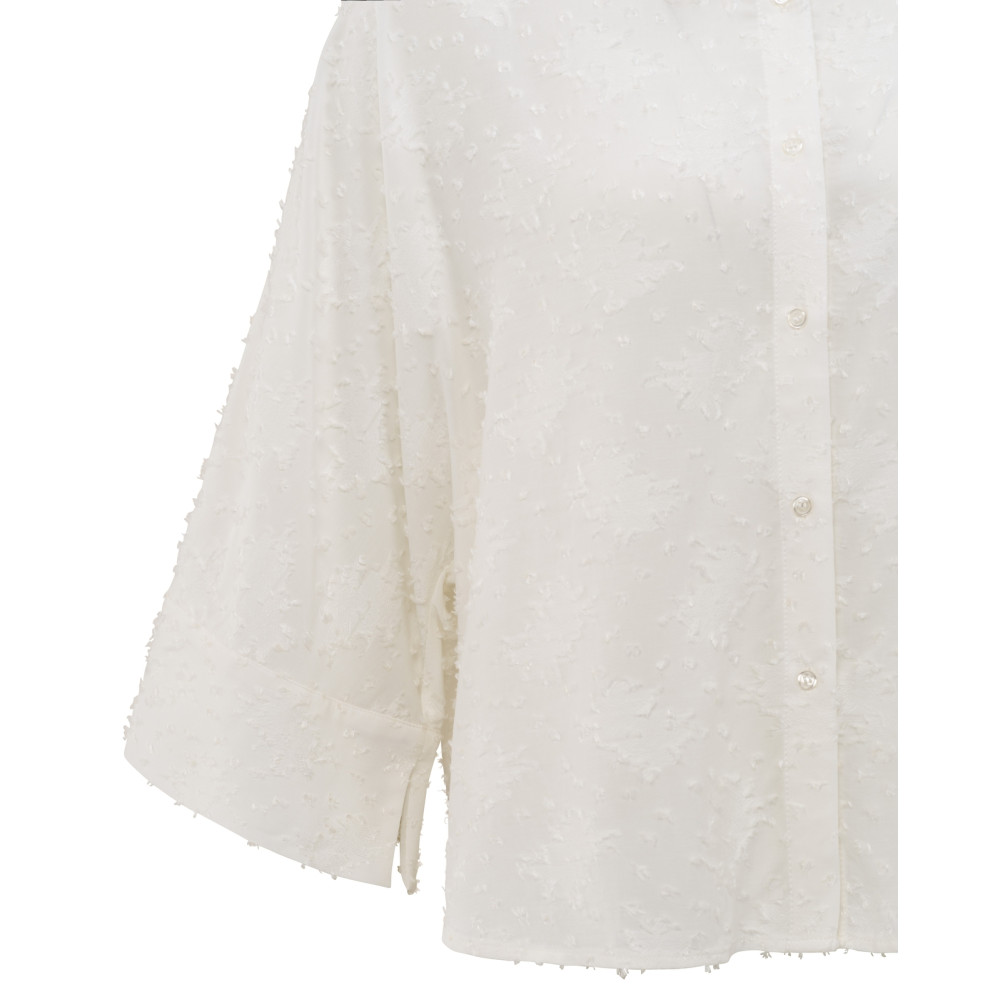 YAYA Cropped blouse met geweven details
