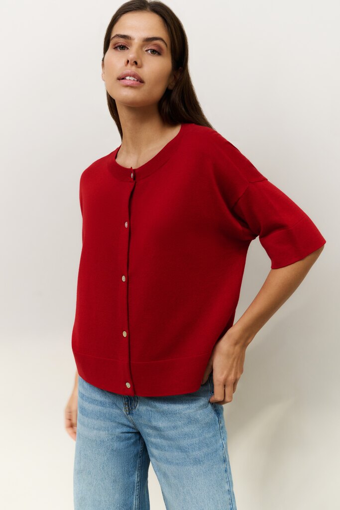 YAYA Oversized gebreid vest