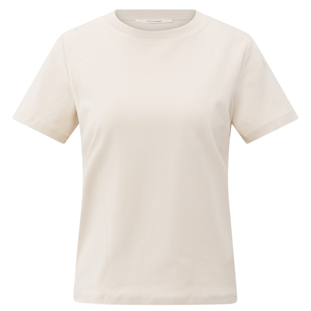 YAYA T-Shirt met gestikte details