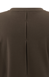 YAYA Jersey top met lange mouwen en geweven manchetten