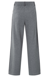 YAYA Broek met wijde pijpen en achterkant van jersey