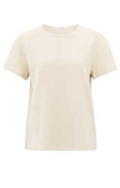 YAYA T-shirt met korte mouwen in wafelstructuur