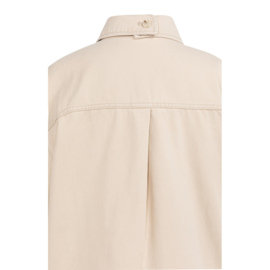 YAYA Denim jasje met korte mouwen en opgestikte zakken