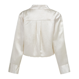 YAYA Crinkle blouse met koord