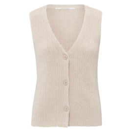 YAYA Gebreid rib Gillet